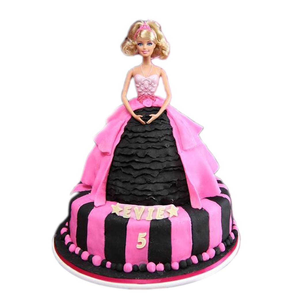 做个快乐的自己: 芭比娃娃生日蛋糕~~~女儿生日